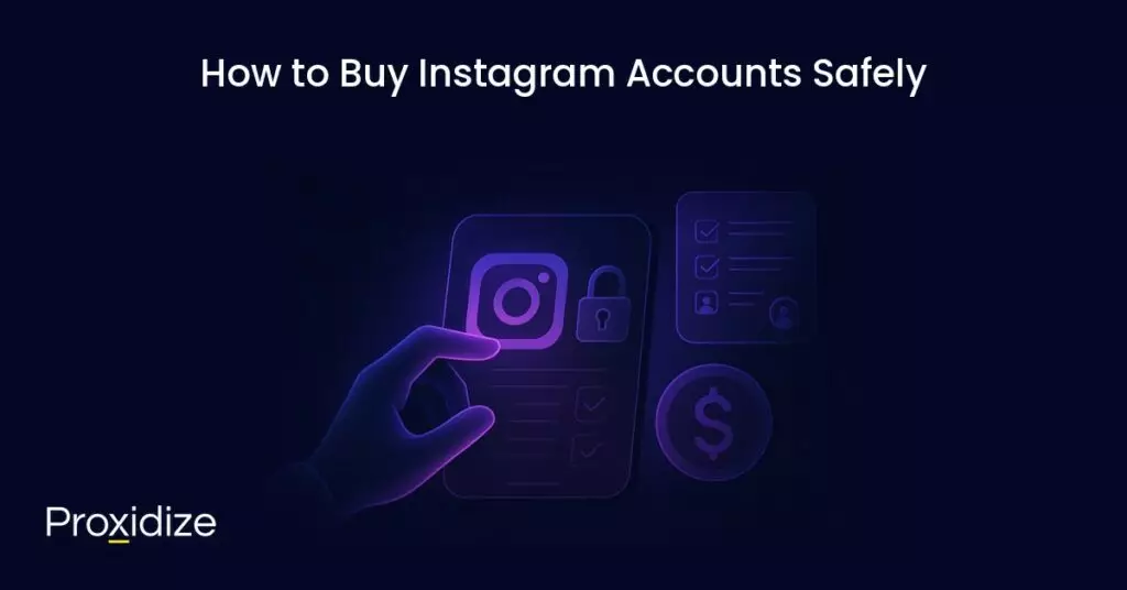 Image of a hand clicking around on e a phone screen showing the Instagram logo with a lock next to it. Text above reads