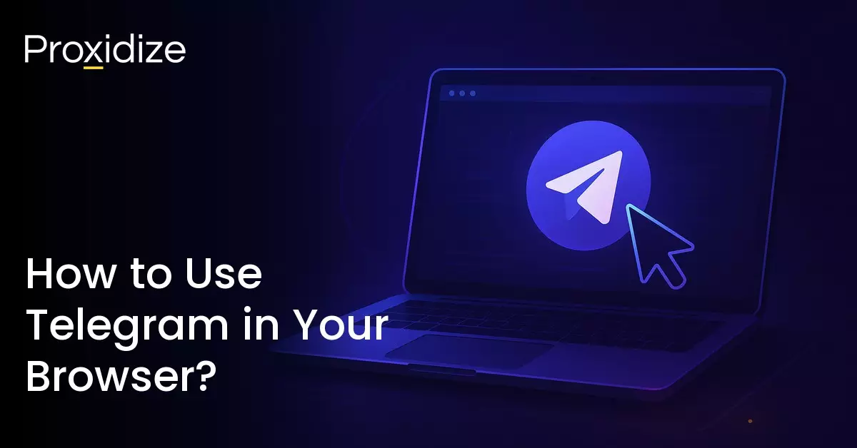 a drawing of a laptop with the telegram web app open next to the title 