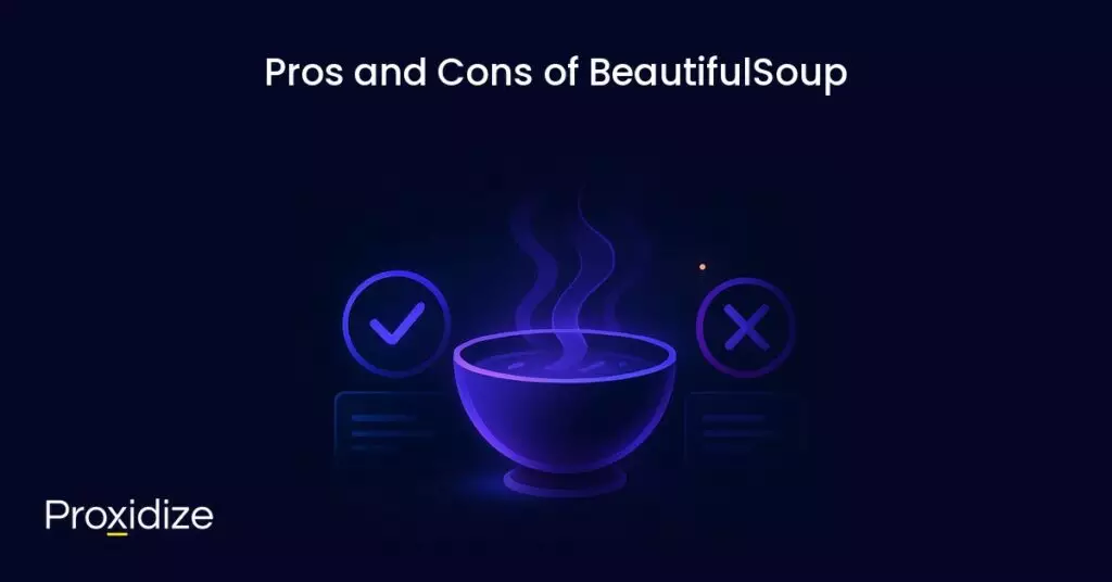 Image of a bowl of soup with a checkmark on the left and an X on the right. Text above reads 