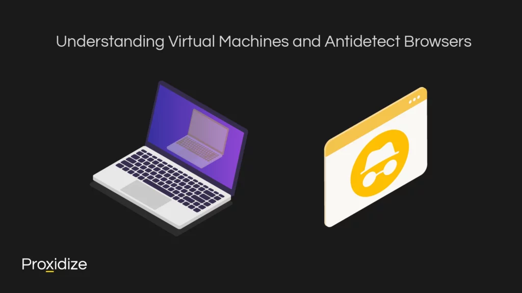 A digital drawing of a laptop next to a browser under the heading