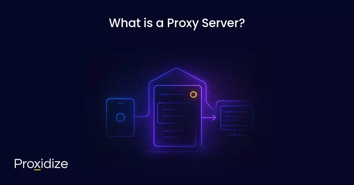 A diagram of a server connecting to a computer under the title