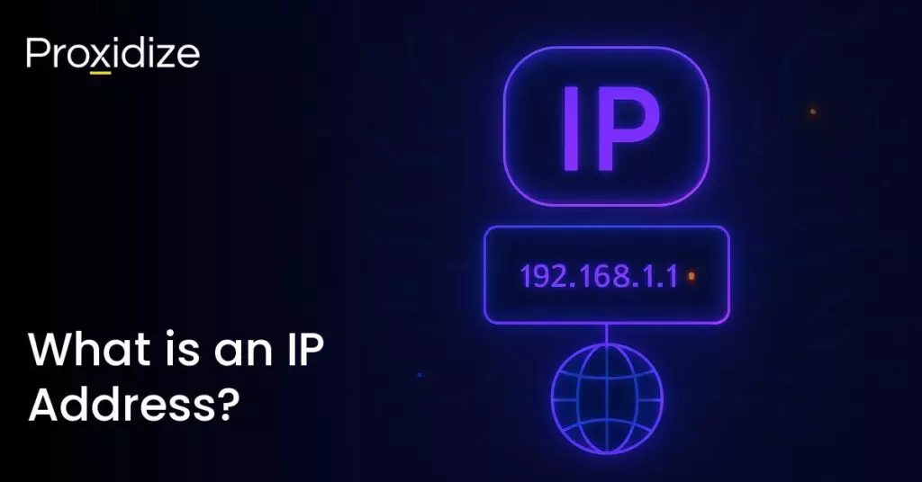 Image of a box reading IP with an IP address under it and a wifi logo under that. Text to the side reads